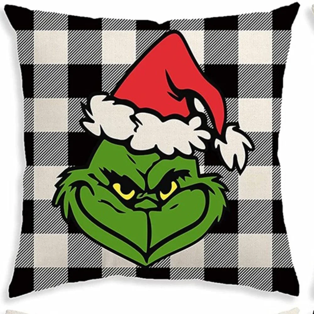 Grinch Pillow & Pillowcase 18x18 Polyester Fill, Gorgeous 18x18